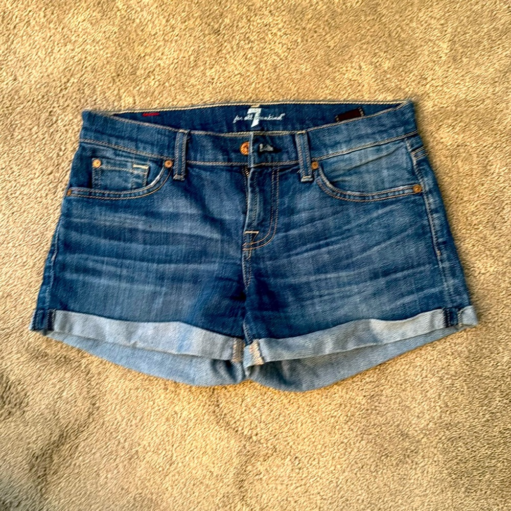 7 for all mankind jean shorts size 25